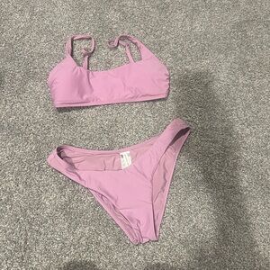 Gianni Bini Bikini Set Lavender Purple Two Piece Swimsuit Size M